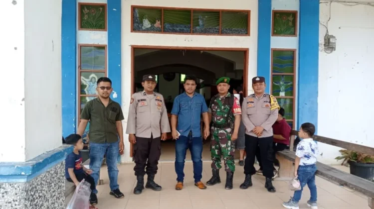 TNI-Polri Pastikan Ibadah Kenaikan Yesus Kristus Berjalan Lancar di Gereja HKBP Pa