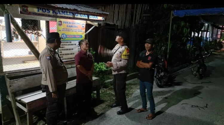 Jaga Kamtibmas, Personel Polsek Datuk Bandar Kunjungi Pos Ronda
