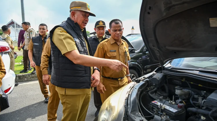 Pemprov Sumut Gelar Apel Kendaraan Dinas, Pastikan Taat Pajak