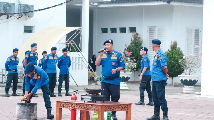 Satpol PP Sergai Gelar Simulasi Penanganan Darurat