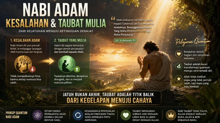 Motivasi Quantum Nabi Adam atas Kesalahan dan Taubat Mulia