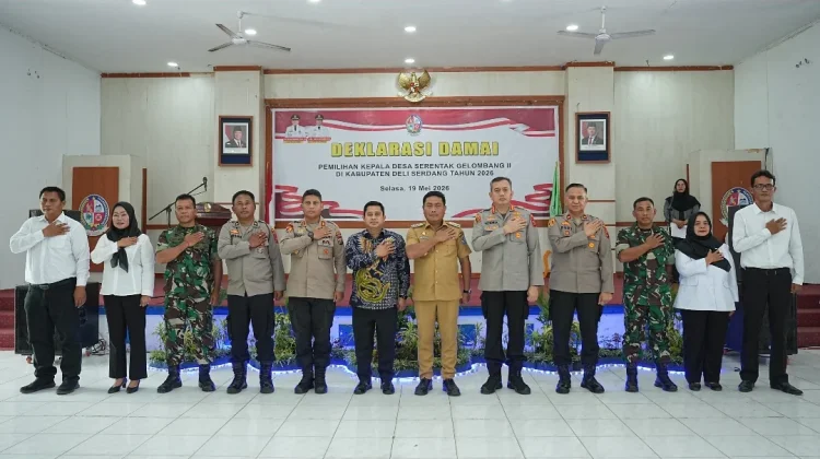 Pilkades Serentak 2026, Pemkab Deli Serdang Deklarasikan Pemilu Damai