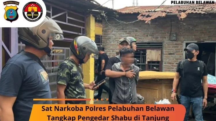 Sat Narkoba Polres Pelabuhan Belawan Tangkap Pengedar Narkoba di Tanjung Mulia