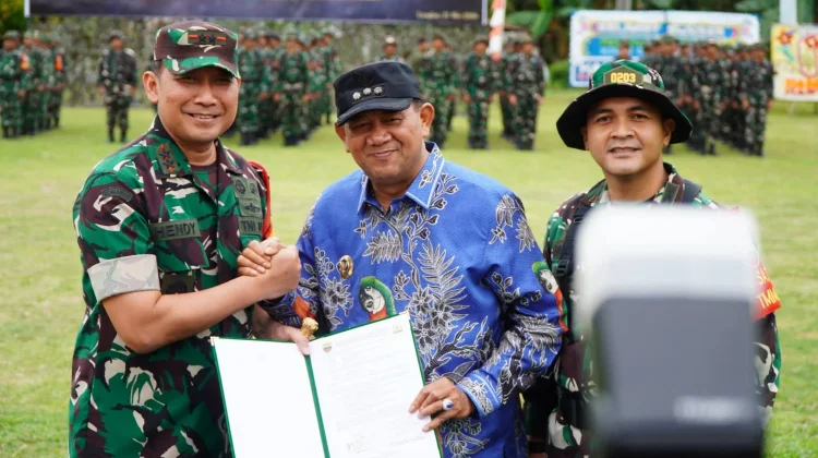 Bupati Langkat Bersama Pangdam I/BB Tutup TMMD Ke-128 di Langkat