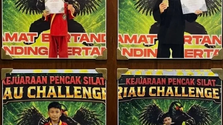 MIN 5 Medan Borong 4 Medali Kejuaraan Pencak Silat Riau Challenge 2