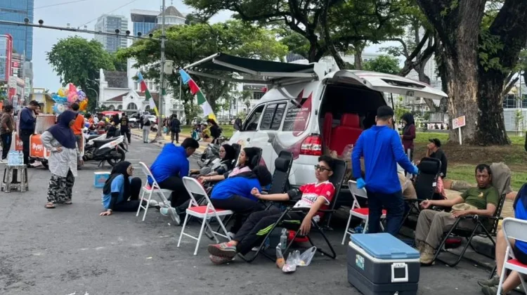 Antusiasme Warga Tinggi, Donor Darah RS Adam Malik Ramaikan CFD Medan