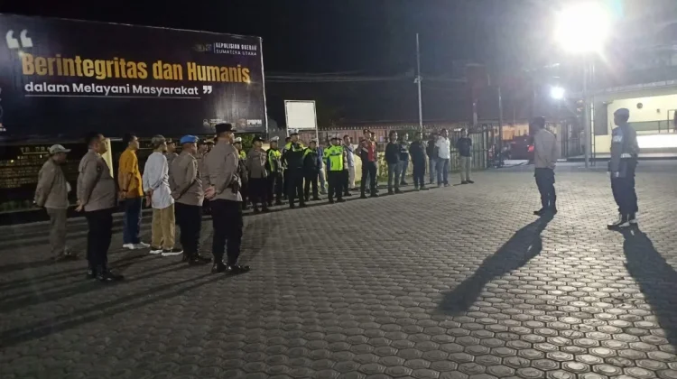 Antisipasi Geng Motor, Polres Tanjungbalai Patroli Skala Besar