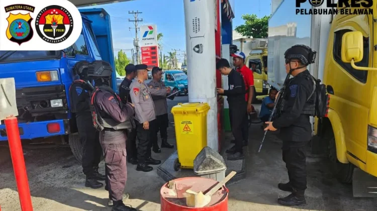 Antisipasi Blackout, Polres Pelabuhan Belawan Monitoring SPBU dan Kantor PLN
