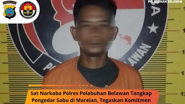 Sat Narkoba Polres Pelabuhan Belawan Tangkap Pengedar Sabu di Marelan