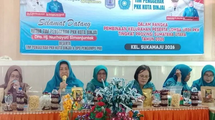 TP PKK Kota Binjai Laksanakan Pembinaan Lomba UP2K di Kelurahan Sukamaju