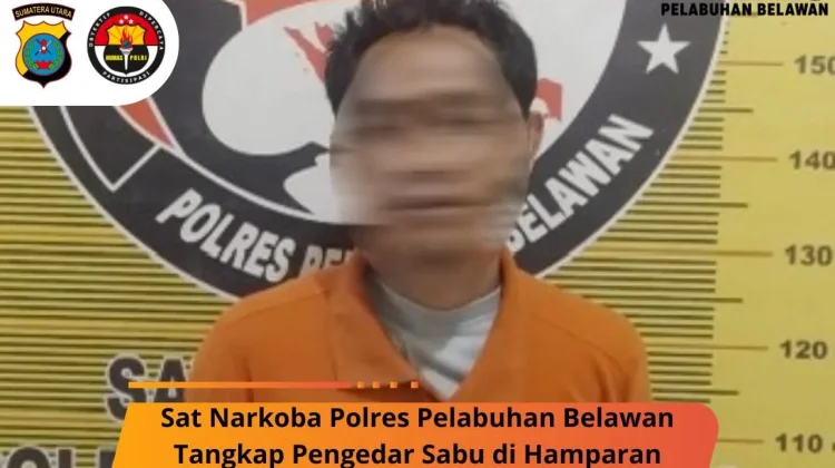 Sat Narkoba Polres Pelabuhan Belawan Tangkap Pengedar Sabu di Hamparan Perak