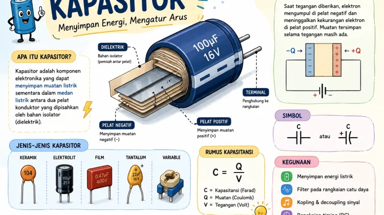 Kapasitor, Komponen Kecil dengan Peran Besar dalam Elektronika