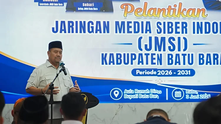 Bupati Batu Bara Hadiri Pelantikan Pengurus JMSI Periode 2026–2031