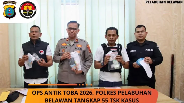 Operasi Antik Toba 2026 di Belawan Sukses Ungkap 42 Kasus
