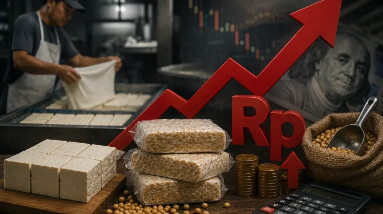 Pelemahan Rupiah Picu Lonjakan Biaya Produksi Tempe dan Tahu