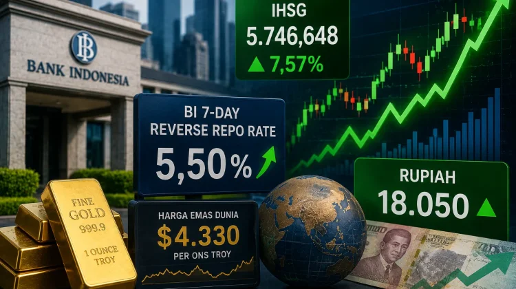 Bank Indonesia Naikkan Bunga Acuan, IHSG dan Rupiah Menguat Tajam