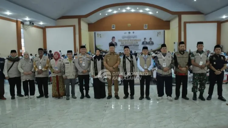 Wakil Bupati Asahan Sambut Kepulangan Jamaah Haji Kloter 7