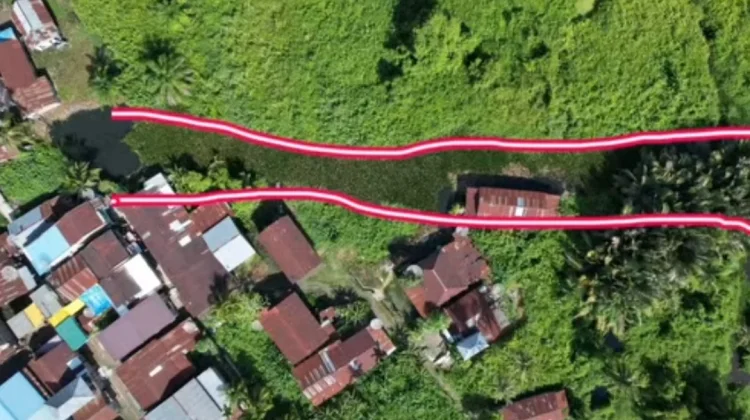 Dinas PUTR Tanjungbalai Lanjutkan Normalisasi Sungai Sijambi