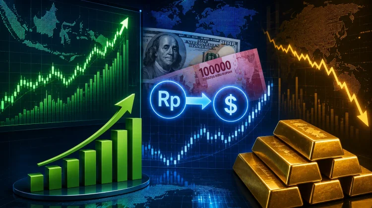 IHSG dan Rupiah Menguat Bersamaan, Harga Emas Bertahan Ditengah Tekanan Hebat