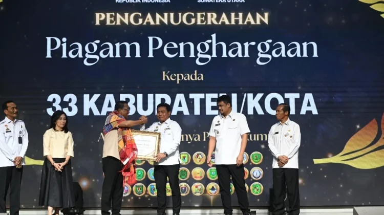 Pemkab Deli Serdang Raih Penghargaan Dukungan Posbankum Desa/Kelurahan