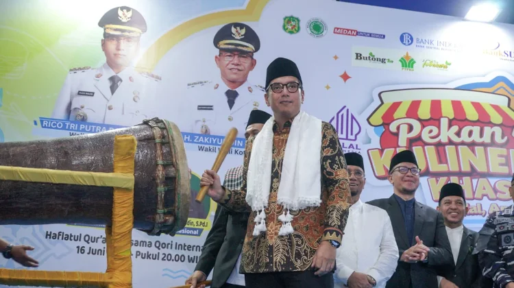 Buka Pekan Kuliner Halal 2026, Rico Imbau untuk Tonjolkan Ikon Khas Medan