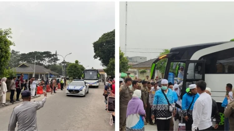 Polres Tanjungbalai Amankan Kepulangan Jemaah Haji