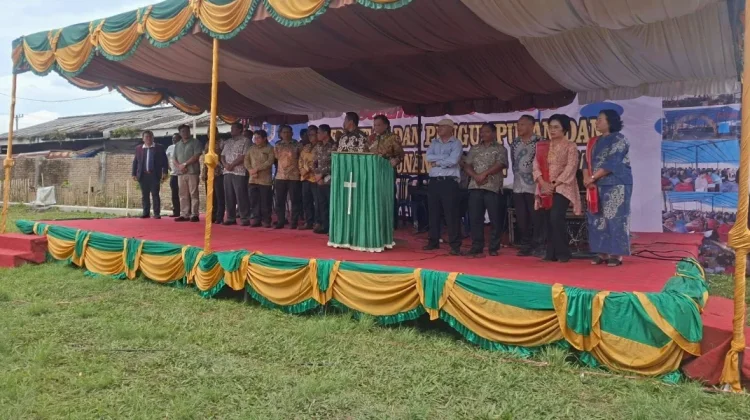 Bupati Karo Hadiri Pengumpulan Dana Pembangunan GBKP Perpulungen Barusjulu
