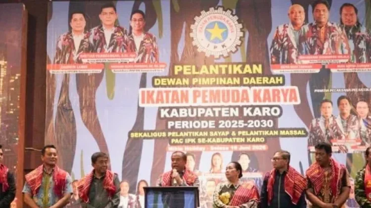 Bupati Karo Hadiri Pelantikan Pengurus DPD IPK Kabupaten Periode 2025–2030