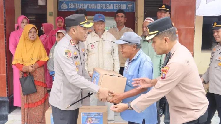 Polres Tanjungbalai Salurkan Sembako ke Panti Asuhan dan Kaum Dhuafa
