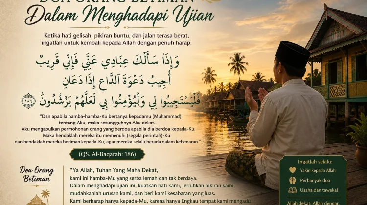 Doa Orang Beriman saat Hadapi Ujian Kehidupan