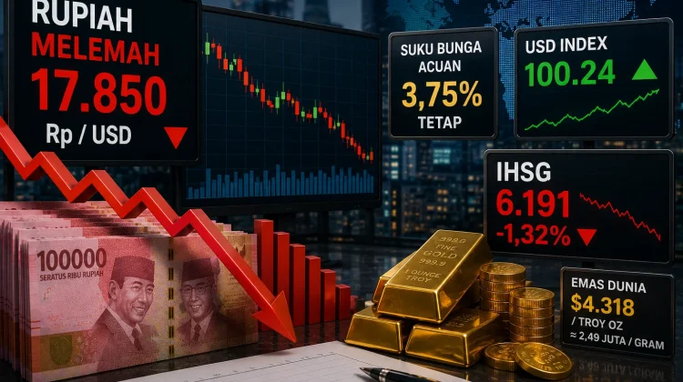 Rupiah Melemah Lagi usai The Fed Tahan Suku Bunga, IHSG Turun