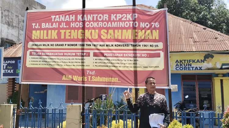 Ahli Waris Segel Kantor KP2KP Tanjungbalai, Minta Pengadilan Segera Dieksekusi
