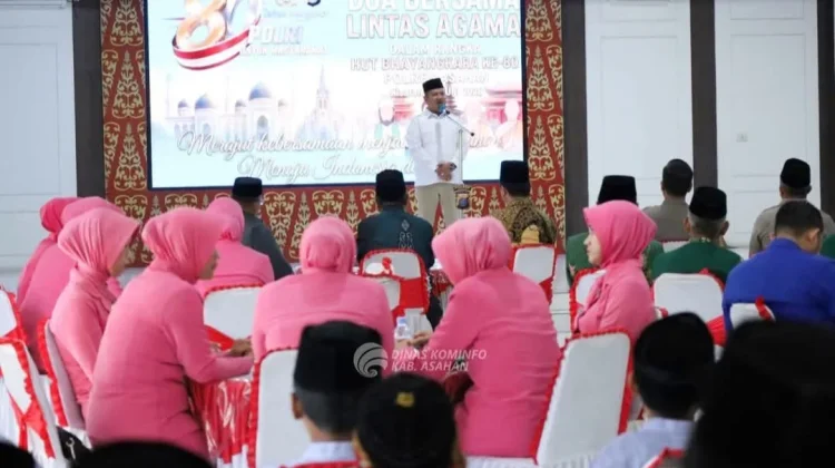 Wabup Asahan Apresiasi Doa Bersama Lintas Agama Peringati HUT Bhayangkara