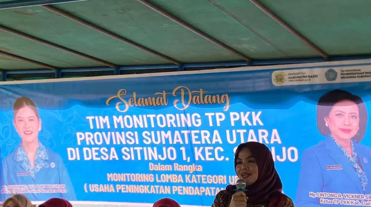 TP-PKK Provinsi Sumut Monitoring Desa Binaan Pemkab Dairi