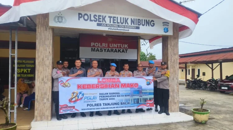 Polres Tanjungbalai Gelar Lomba Kebersihan Mako Polsek