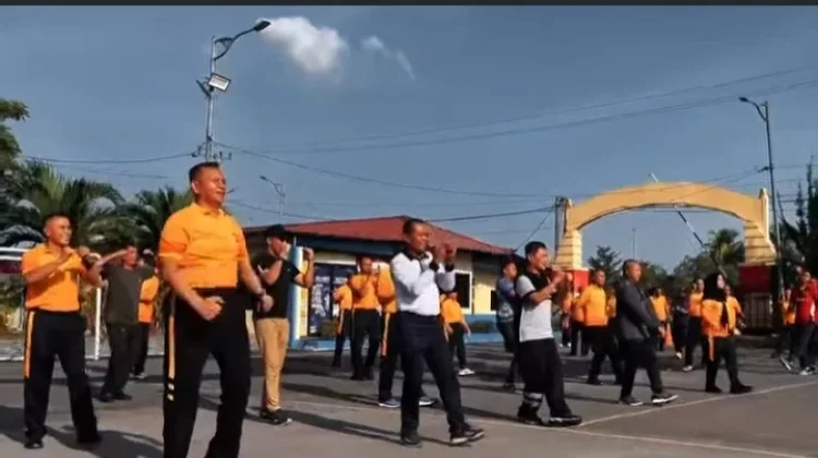 Hari Bhayangkara ke-80, Polres Pelabuhan Belawan Gelar Olahraga Bersama