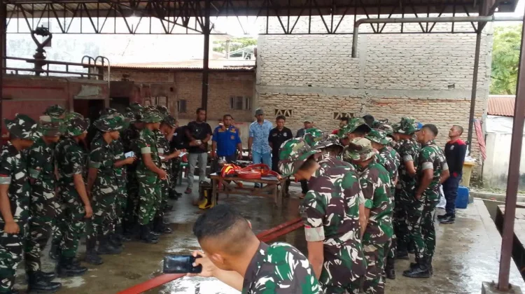 BPBD Dairi dan Batalyon Yon TP 908/Gaja Dompak Koordinasi Penanganan Kebakaran