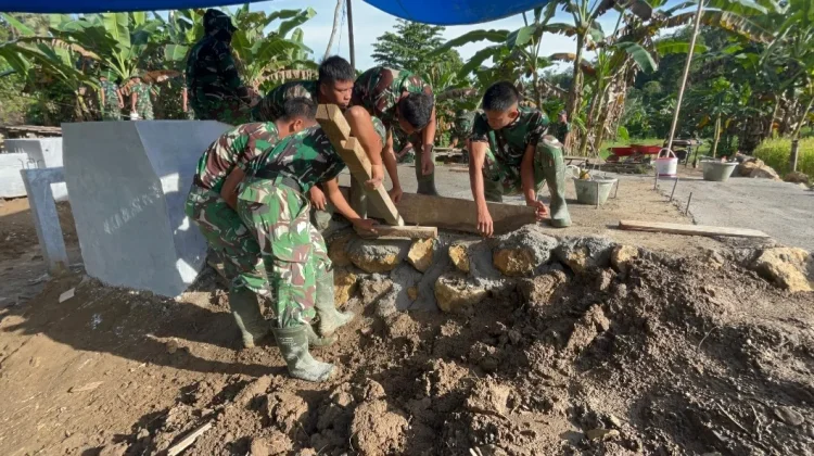 Jembatan Gantung Sungai Sowu Tembus Progres 51 Persen