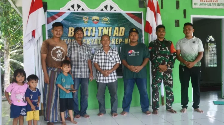 Satgas Bhakti TNI Rampungkan Rehabilitasi Masjid Al-Mukhlis di Lahusa
