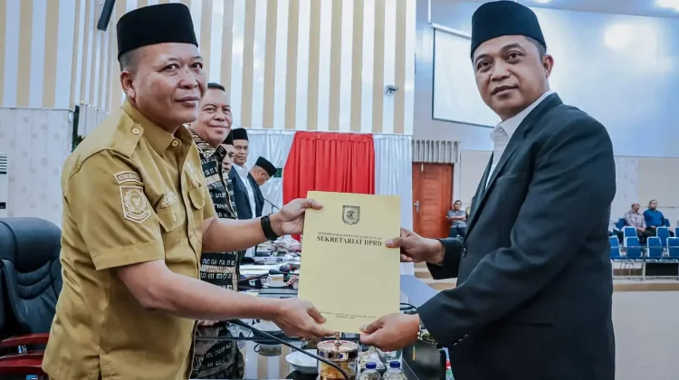 Ranperda Pertanggungjawaban APBD 2025 Diserahkan ke DPRD Sergai