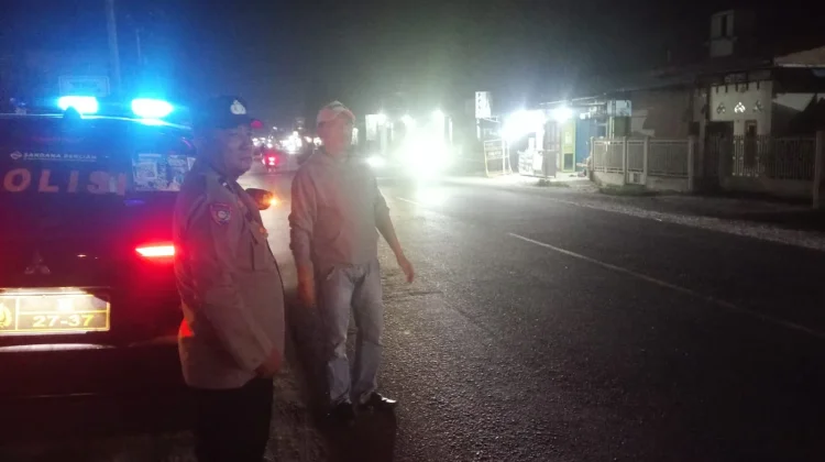 Polsek Air Putih Patroli Malam Antisipasi Balap Liar, Begal dan Tawuran