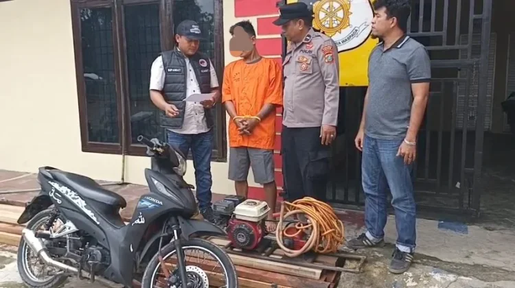 Pelaku Pencurian Cabai, Mesin Cuci Motor dan Tabung Gas Dibekuk Polsek Kota Kisaran