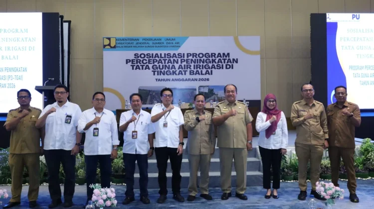 Bupati Asahan Hadiri Sosialisasi P3-TGAI 2026, Dorong Penguatan Irigasi