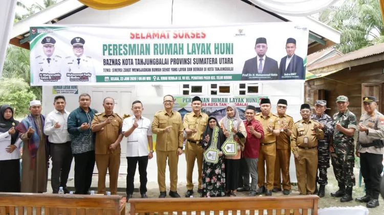 Wali Kota  Tanjungbalai Resmikan Rumah Layak Huni BAZNAS