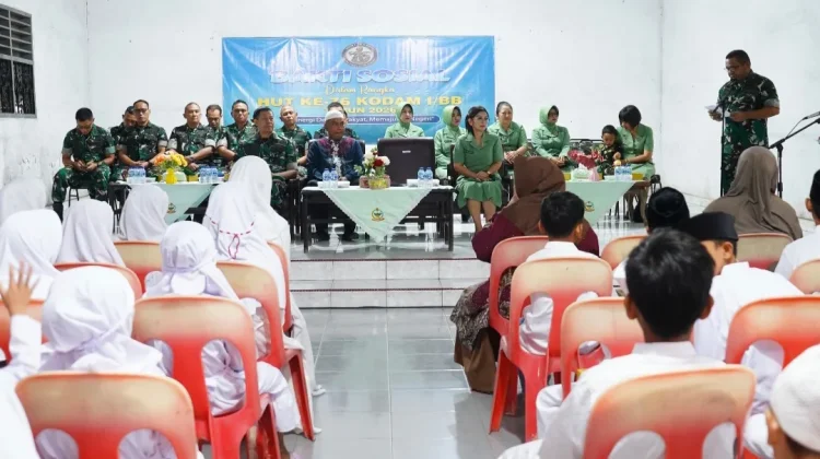 Irdam I/BB Pimpin Bakti Sosial dalam Rangka HUT ke-76 Kodam I/BB