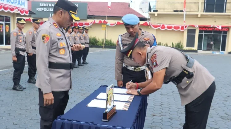 Kapolres Tanjungbalai Pimpin Sertijab Kasat Reskrim Polres Tanjungbalai