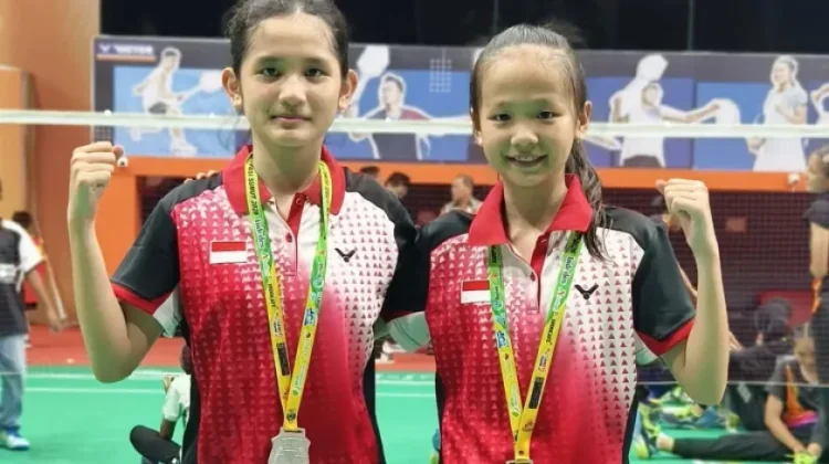Christelle dan Valery Bawa Pulang Perak Sirprov PBSI Sumut