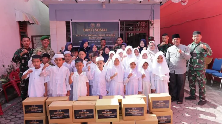Kodim 0208 Asahan Berbagi ke Panti Asuhan