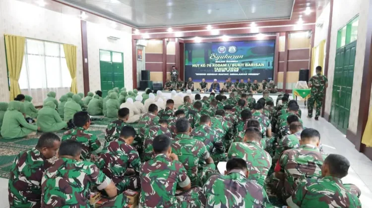 Kodim 0208 Asahan Syukuran di Aula Pandawa Sakti Makodim
