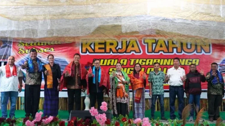 Wakil Bupati Karo Hadiri Perayaan Kerja Tahun Empat Desa di Kecamatan Tigabinanga